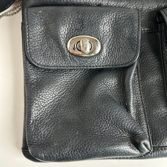 Danier Leather Crossbody Bag in Black - Picture 6 of 11